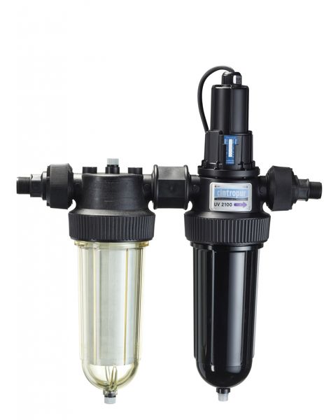 Mechanický filter s UV lampou Cintropur DUO UV, 3/4″ + 1″